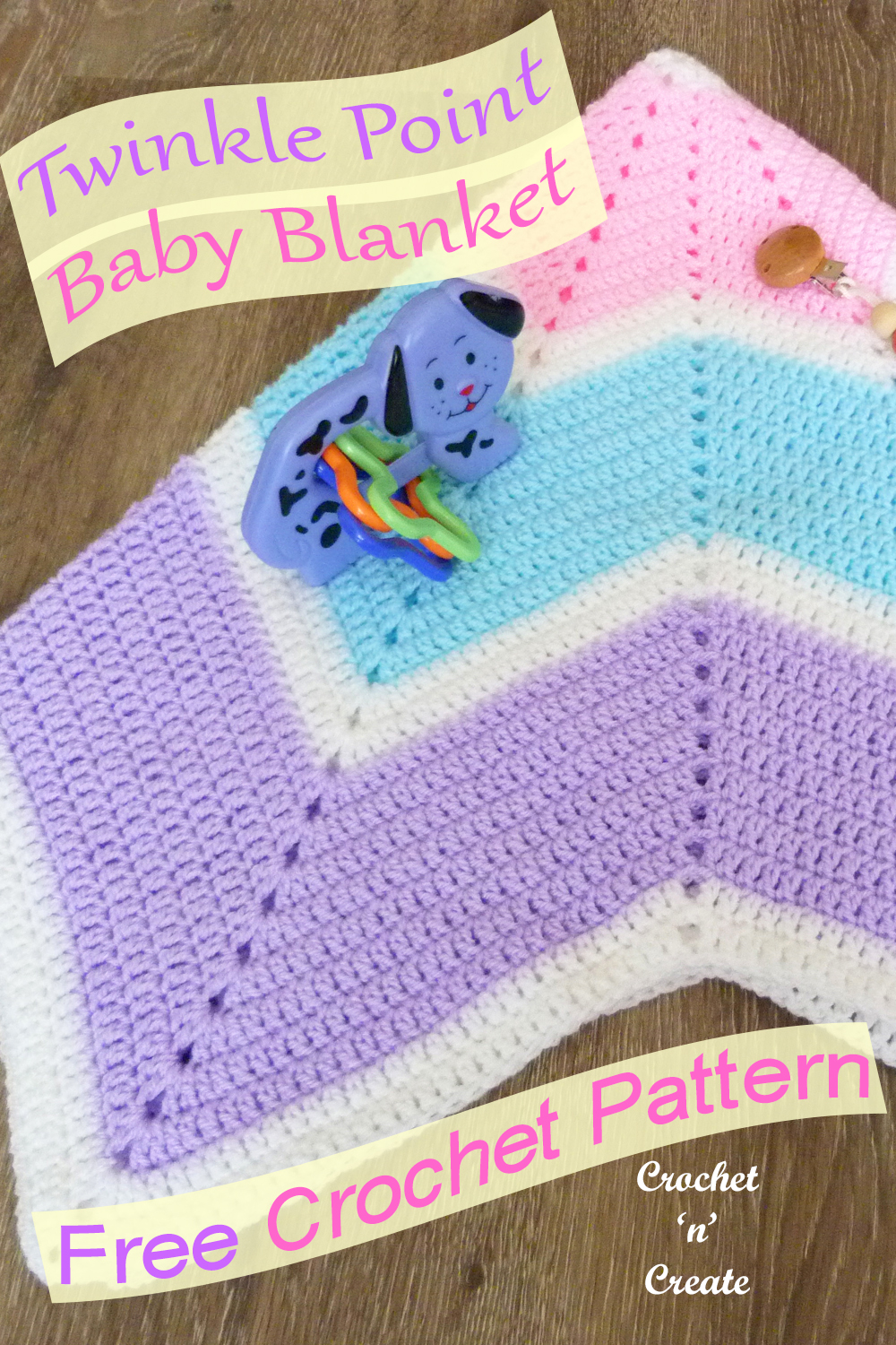 twinkle point baby blanket