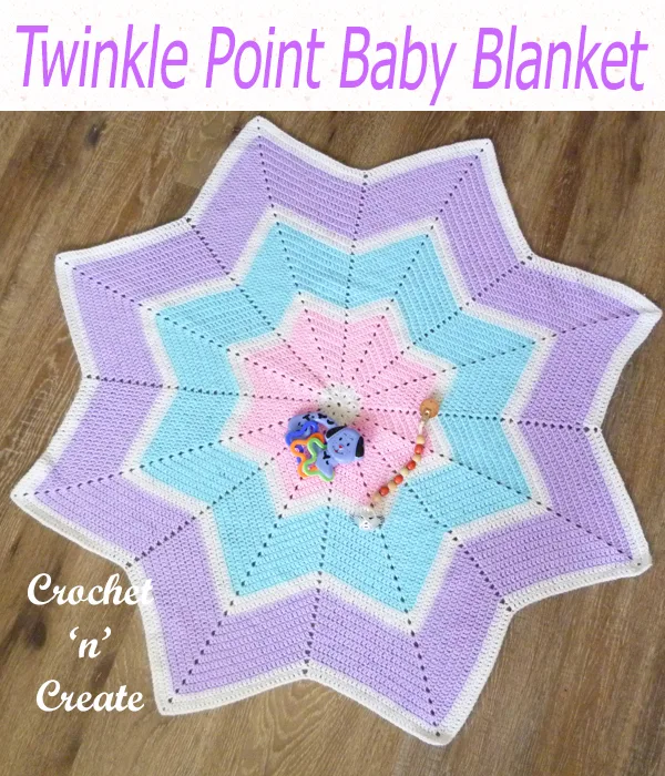 twinkle point baby blanket