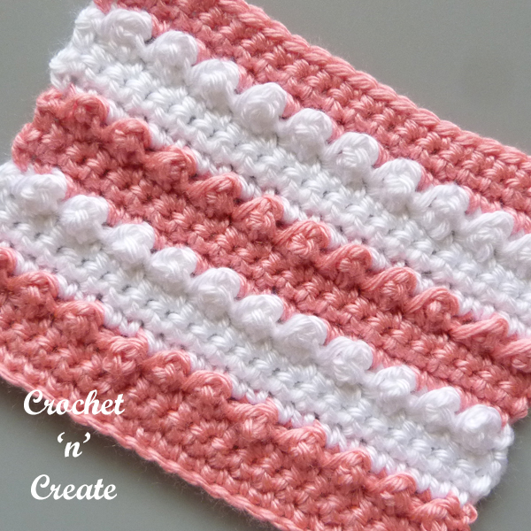 crochet bubble stitch tutorial