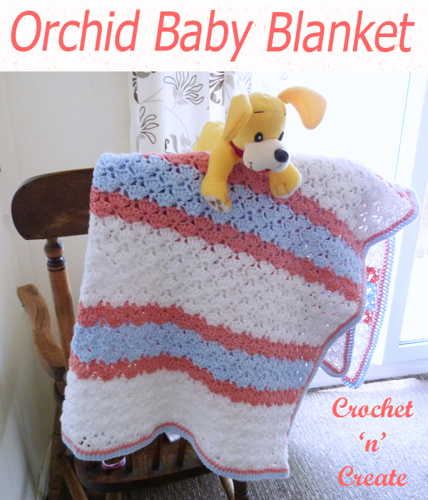 orchid baby blanket