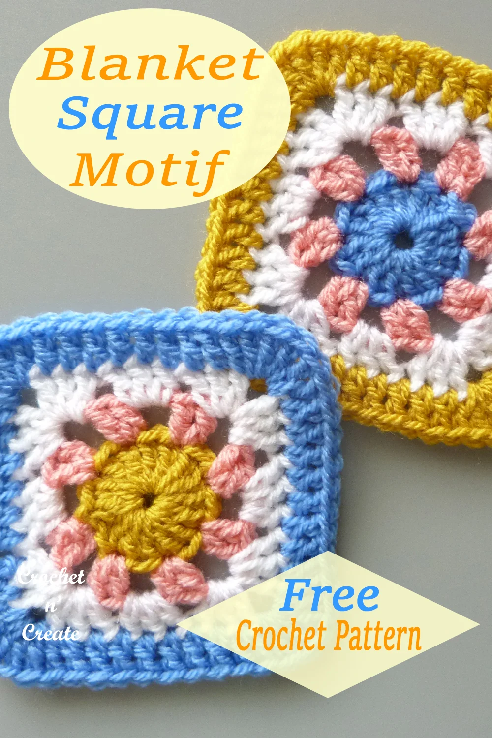 crochet blanket square motif