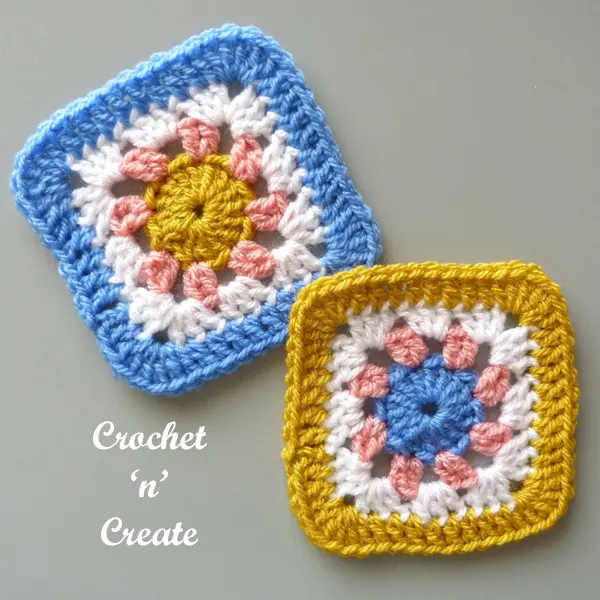 crochet blanket square motif