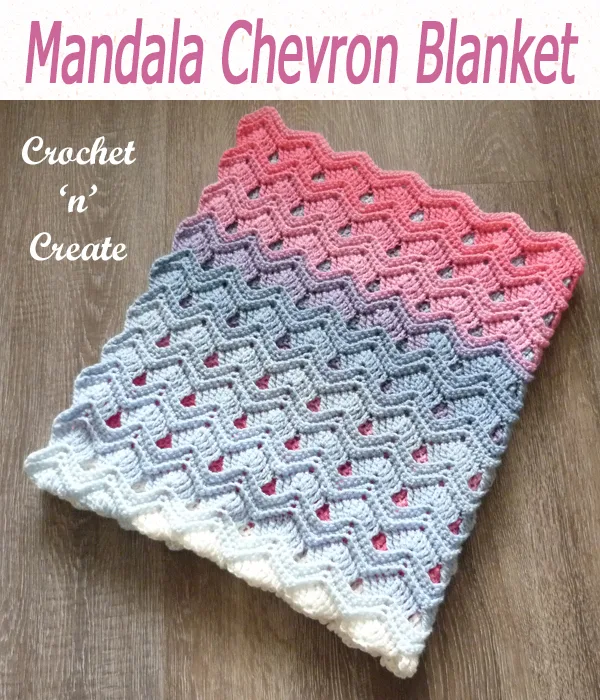 mandala chevron blanket