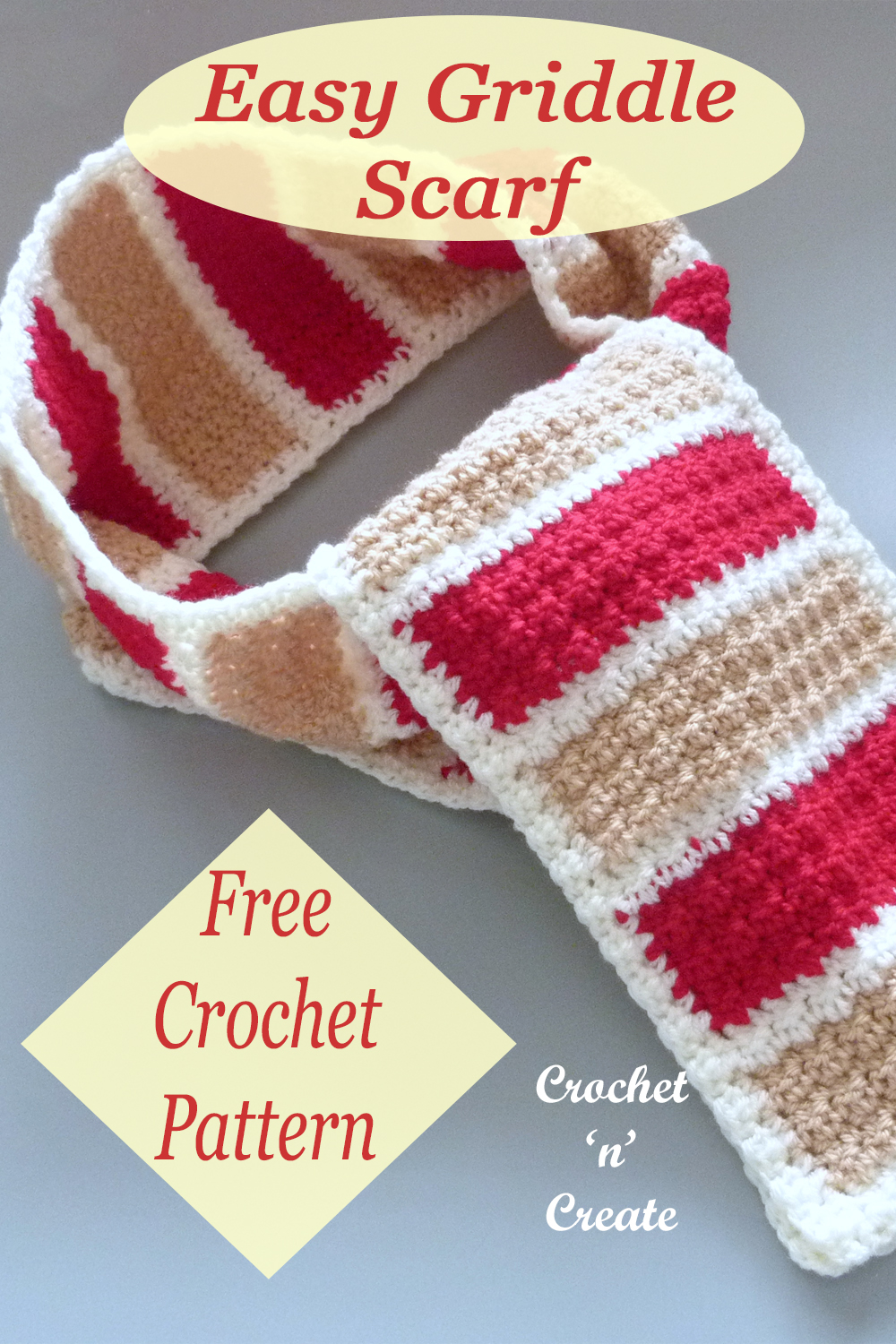 easy griddle crochet scarf