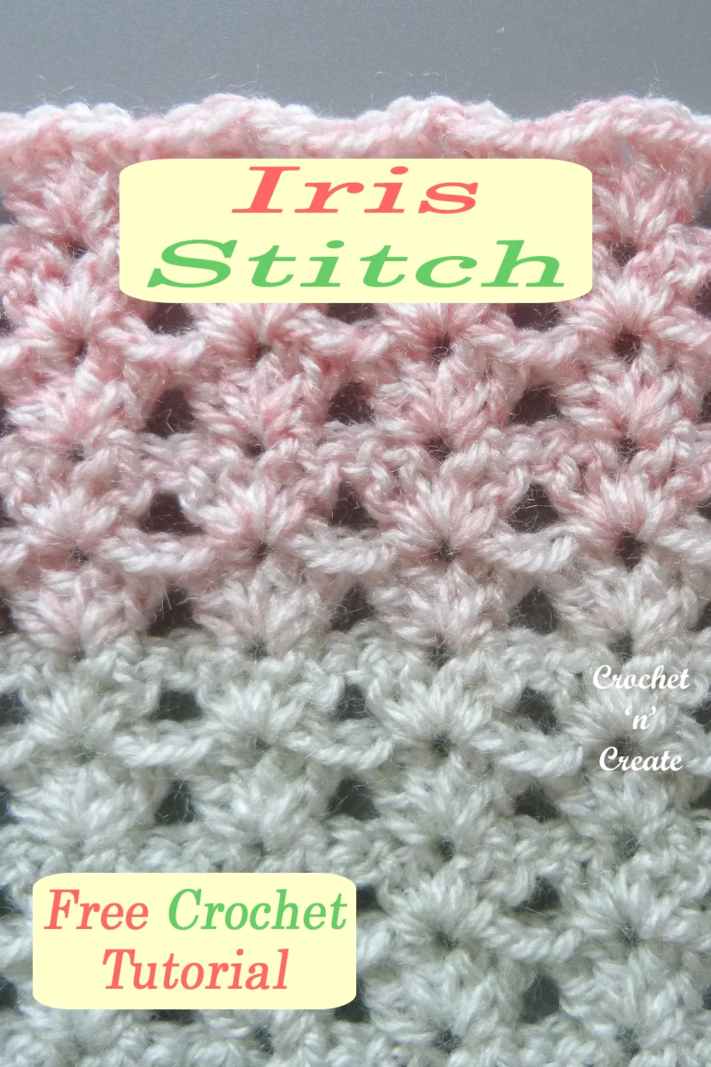 crochet iris stitch tutorial