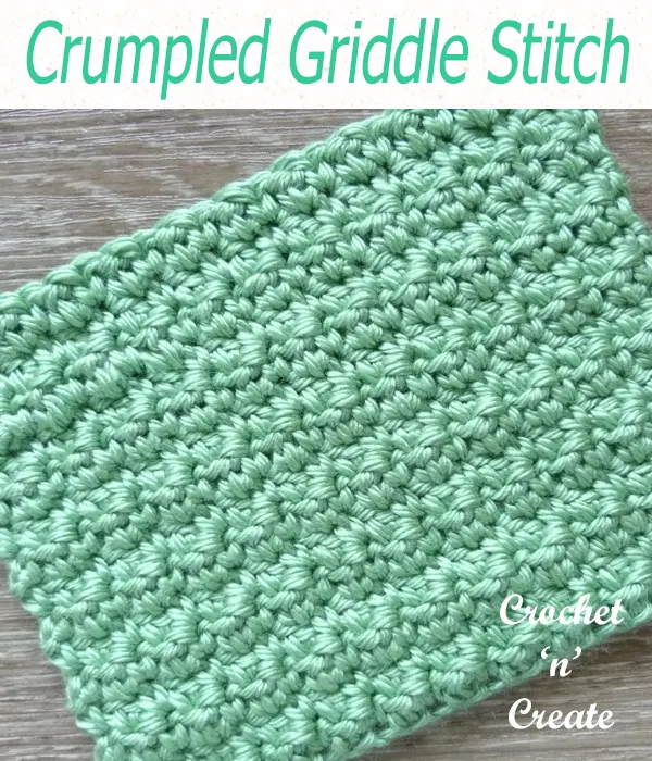 crumpled griddle stitch