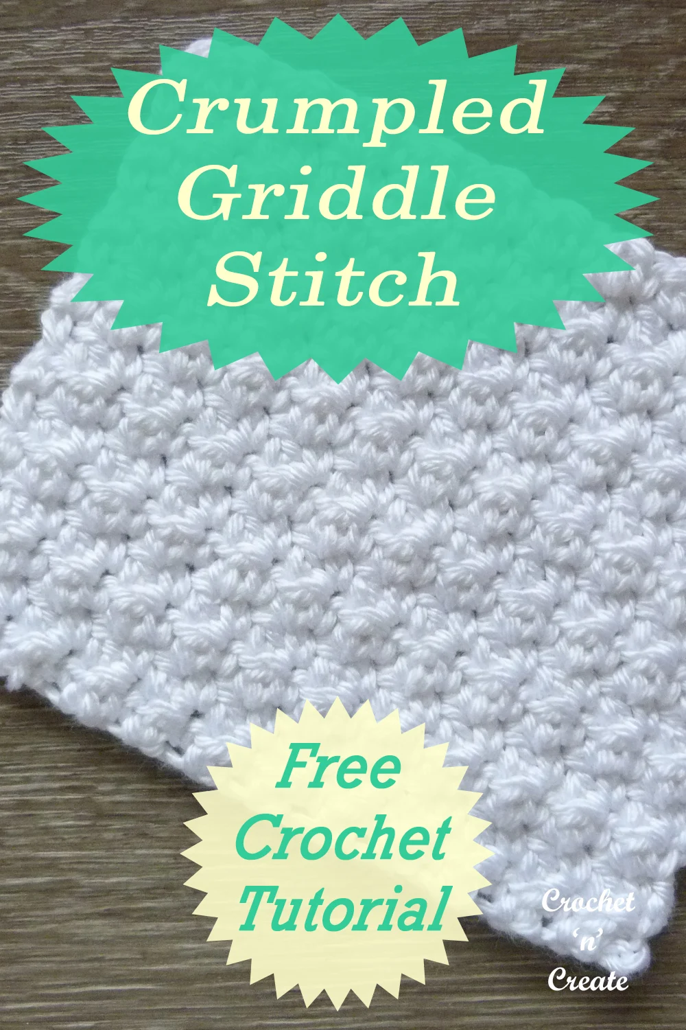 crumpled griddle stitch