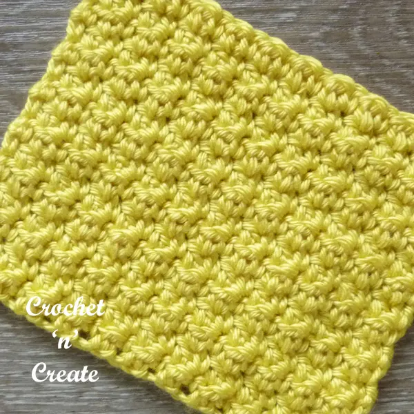 crochet crumpled griddle stitch