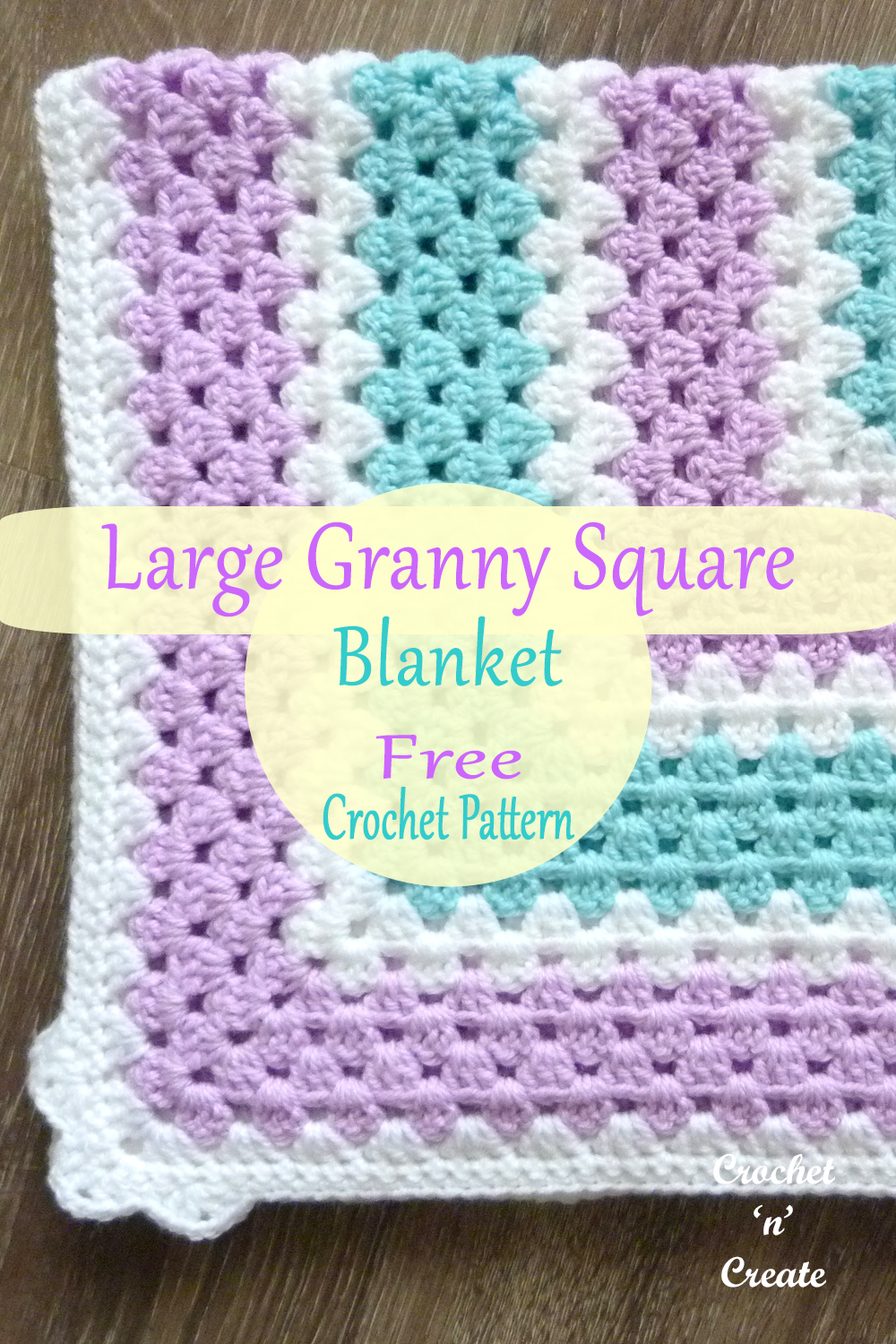 large granny square blanket