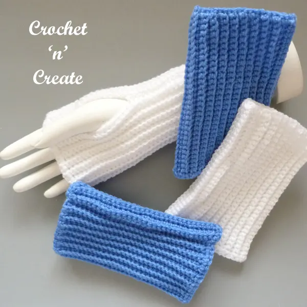 blue-white mitts