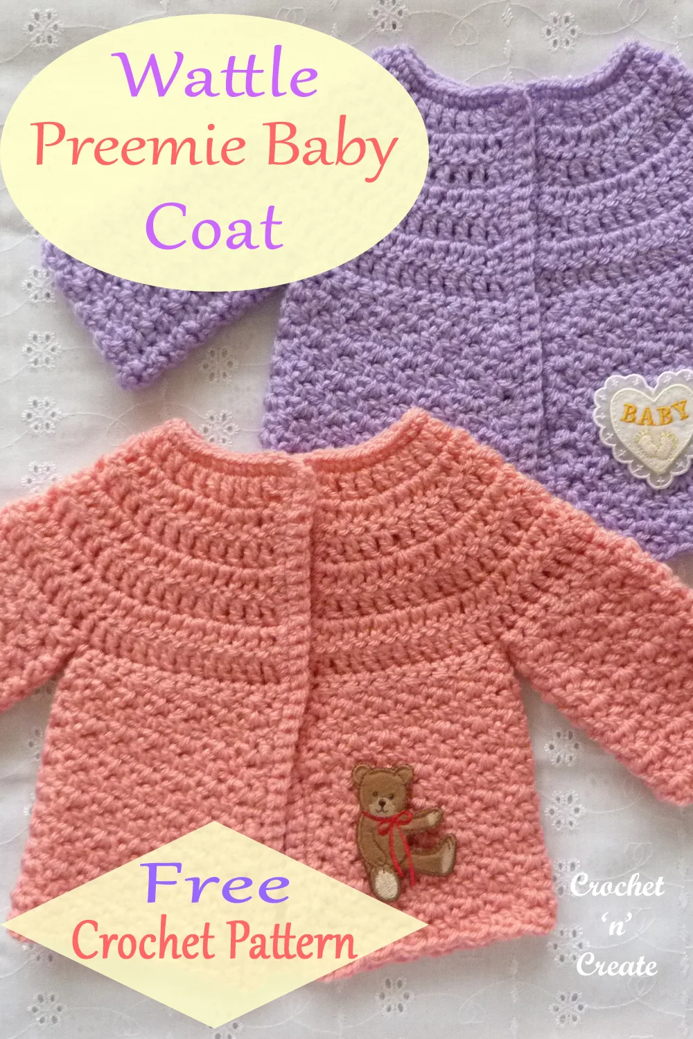 wattle preemie baby coat