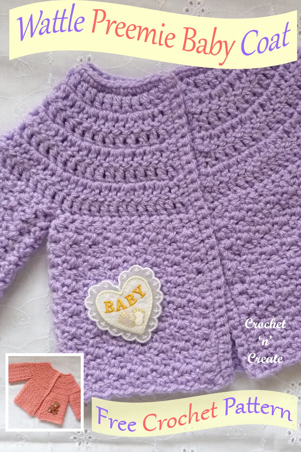 wattle preemie baby coat