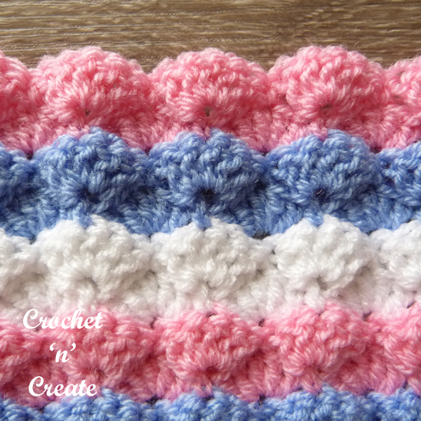 mermaid scales crochet stitch