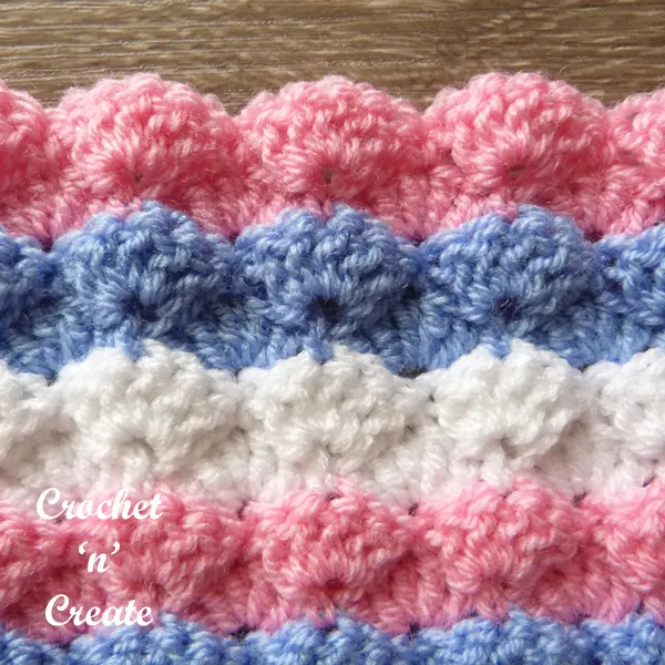 mermaid scales crochet stitch