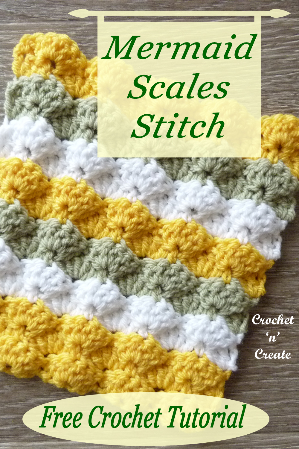 mermaid scales crochet stitch