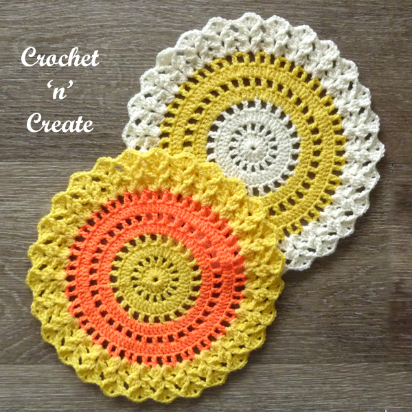 crochet peep hole doily