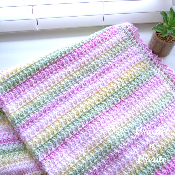 crochet sherbet baby blanket