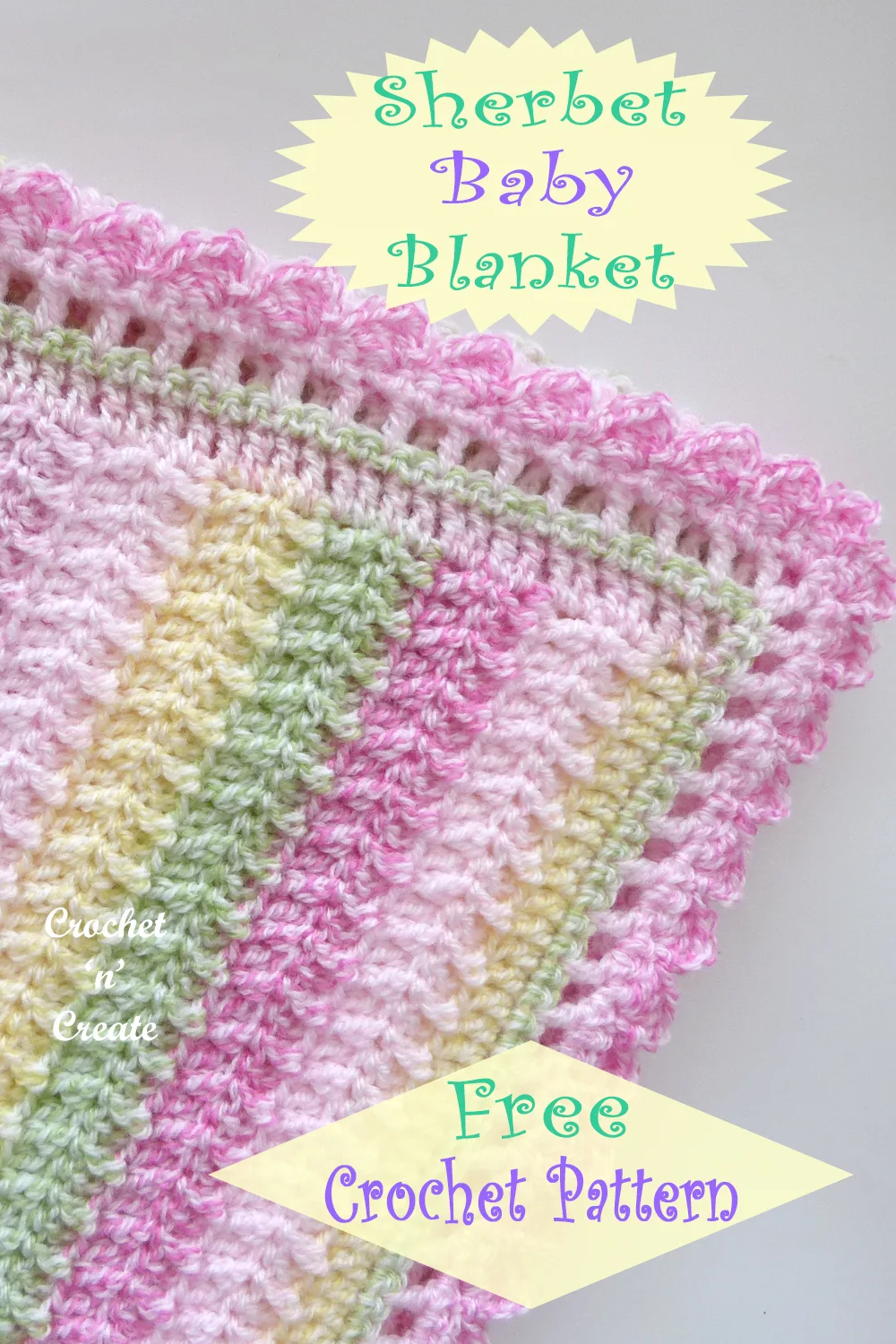 sherbet baby blanket