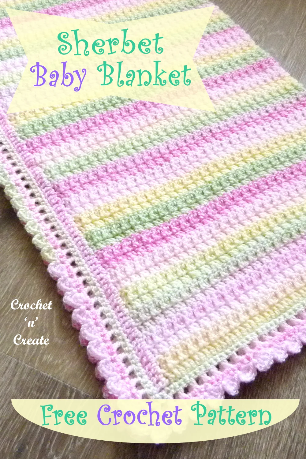 crochet sherbet baby blanket