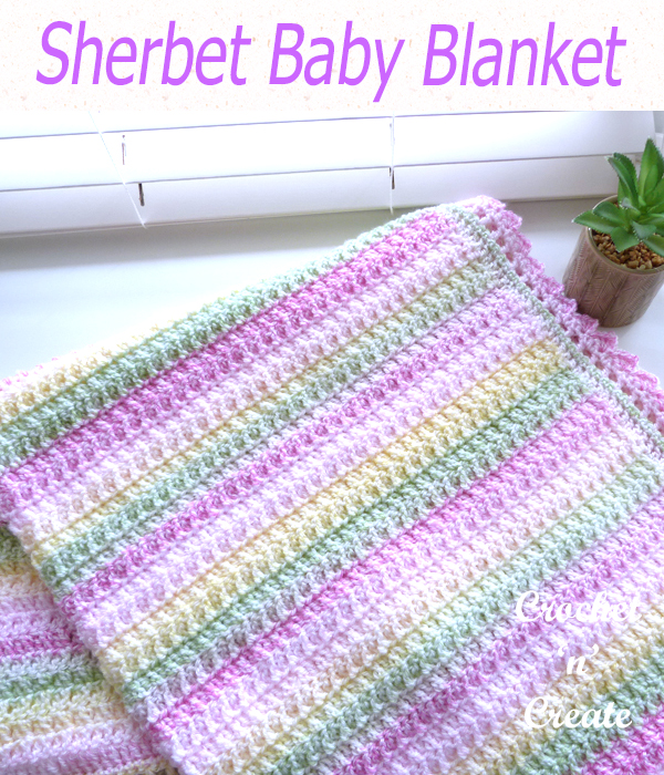 sherbet baby blanket