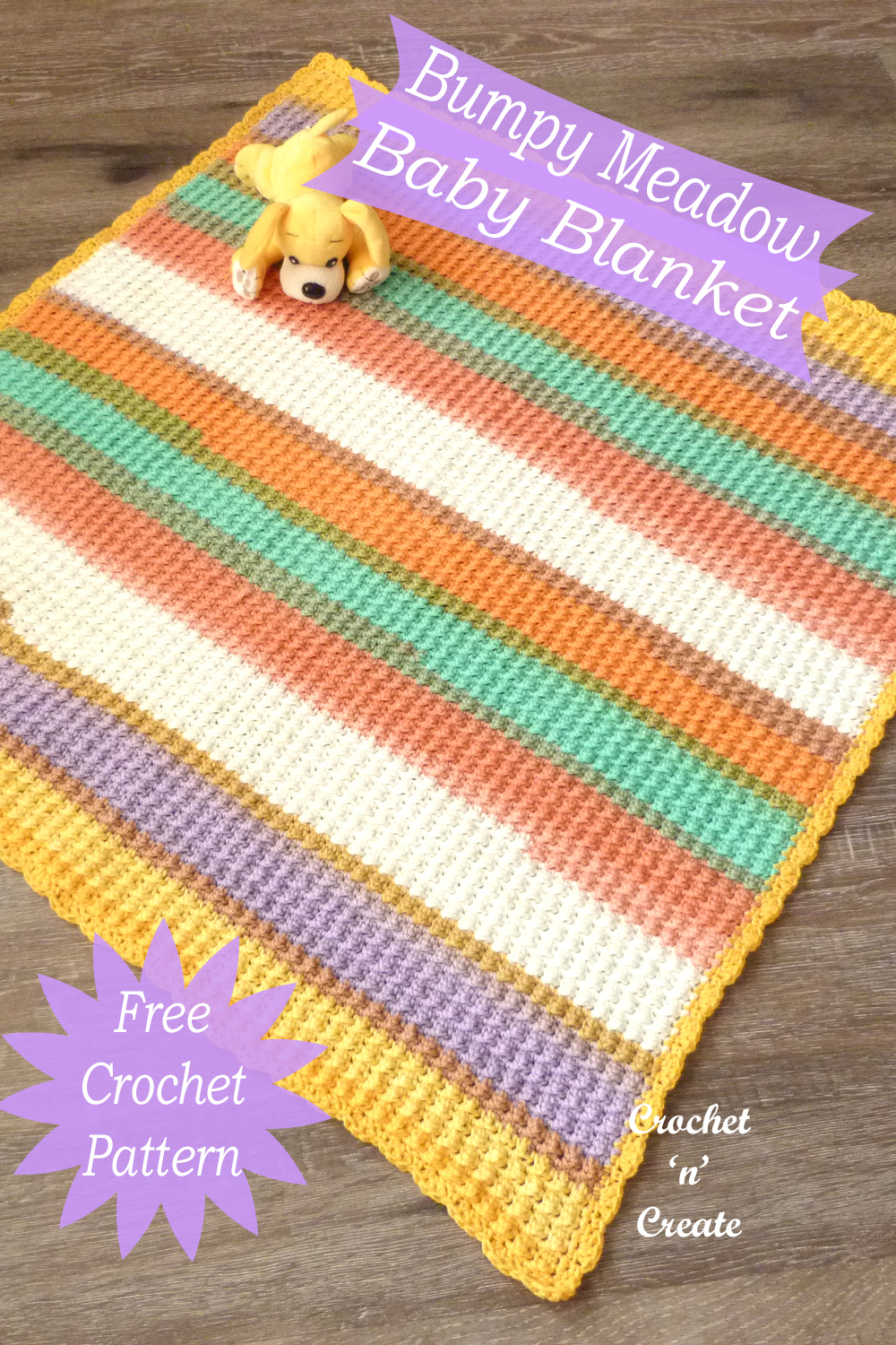 bumpy meadow baby blanket