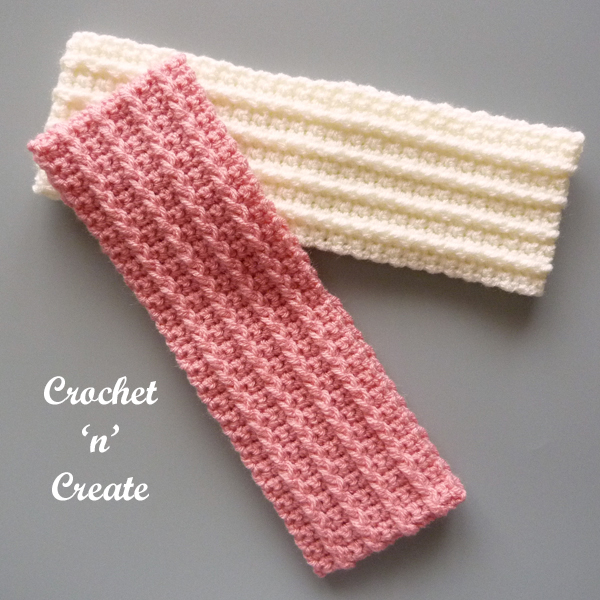 crochet cozy rib earwarmer