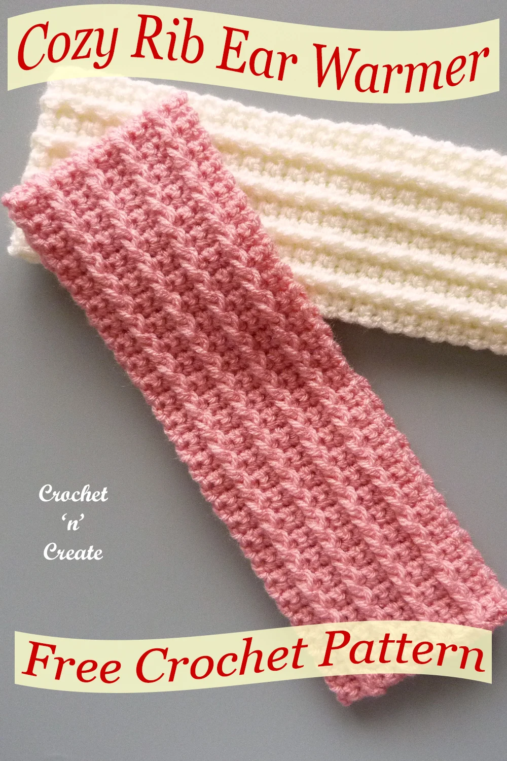 crochet cozy rib earwarmer