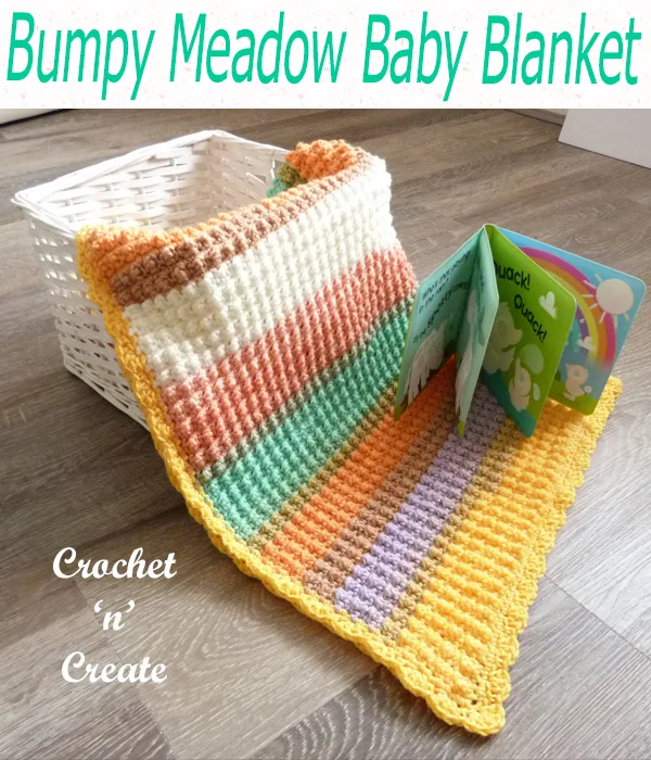 bumpy meadow baby blanket