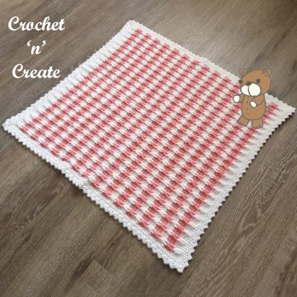 braided cables baby blanket