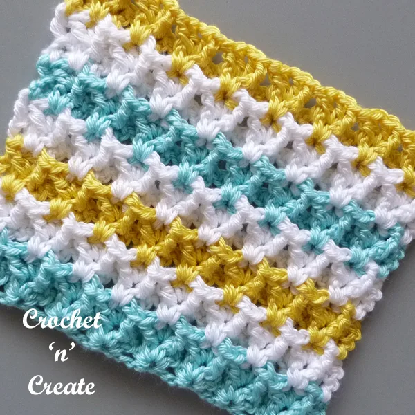 crochet raised v-stitch tutorial