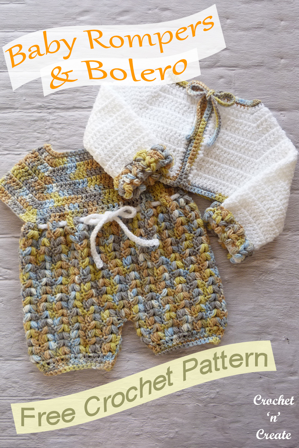 crochet baby rompers-bolero