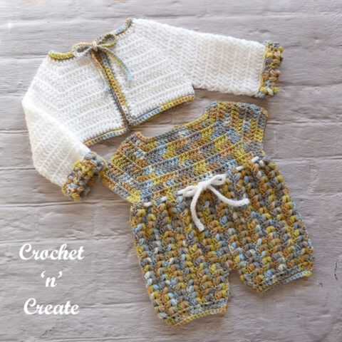 Crochet Baby Rompers-Bolero - Crochet 'n' Create