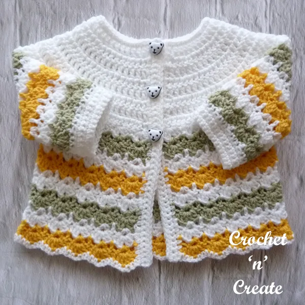 round yoke baby coat