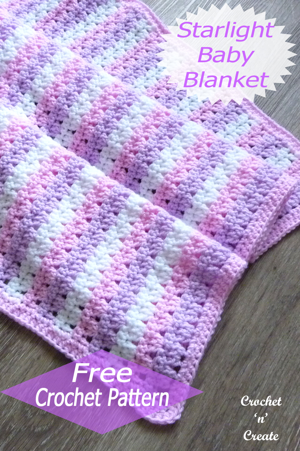 crochet starlight baby blanket