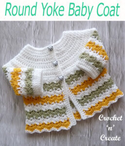 round yoke baby coat