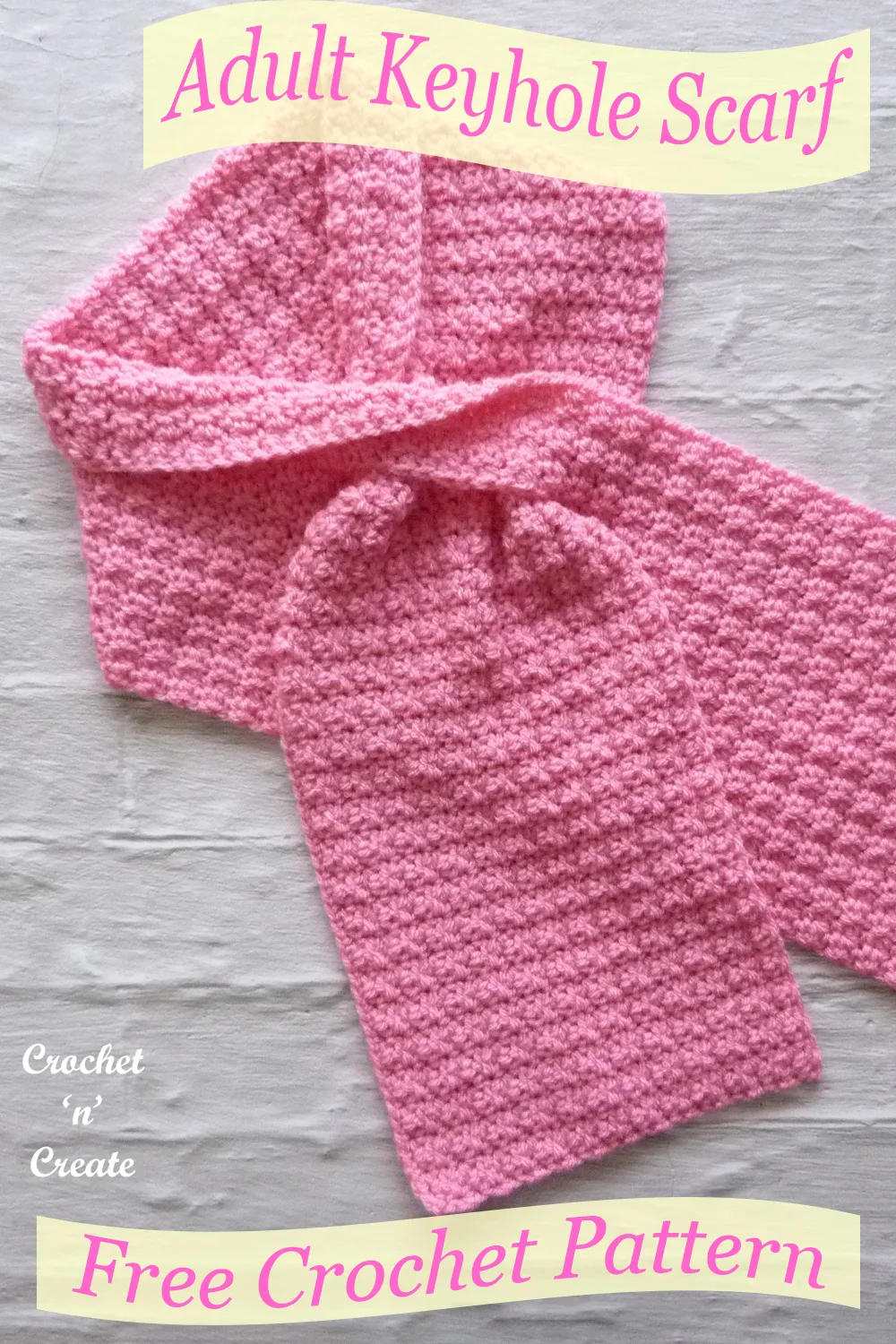 crochet keyhole scarf pattern