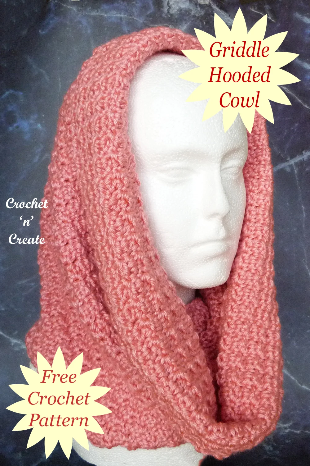 crochet griddle hooded cowl