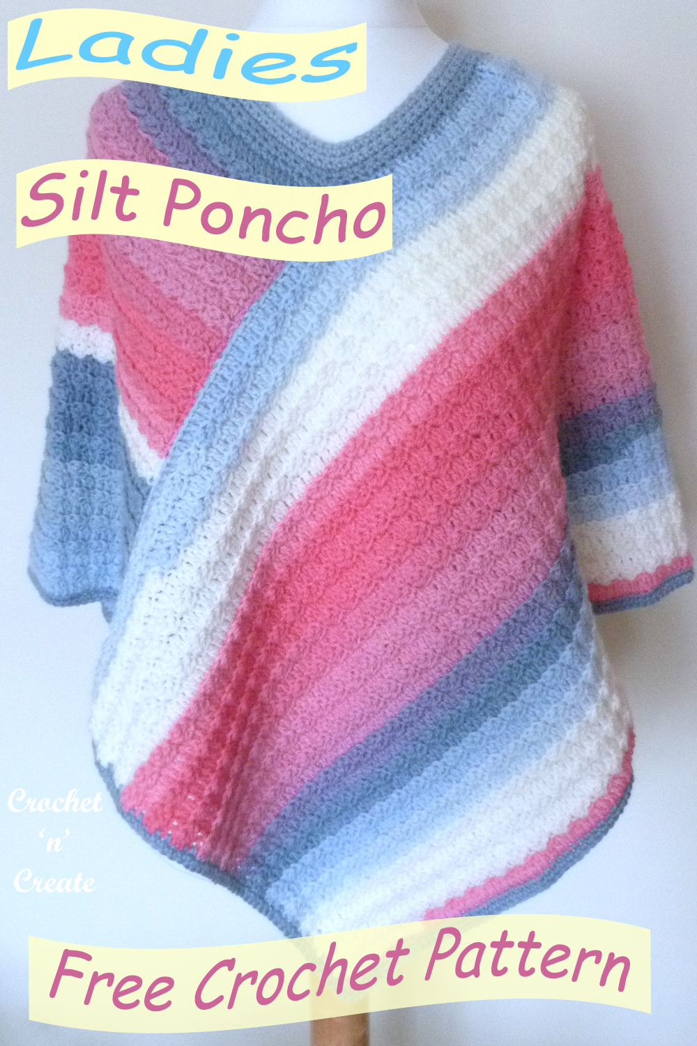 crochet ladies silt poncho