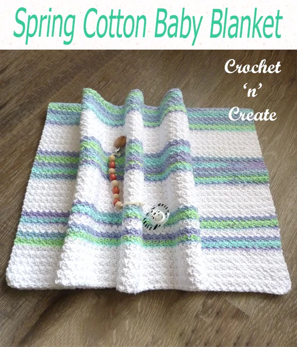 spring cotton baby blanket