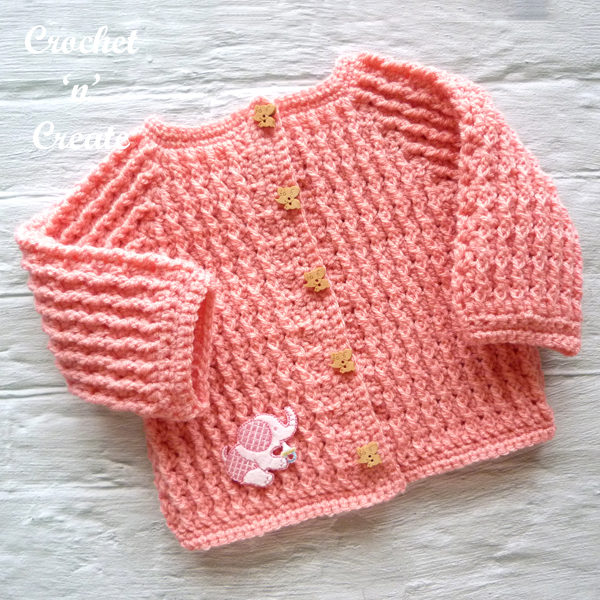 pink infant sweater