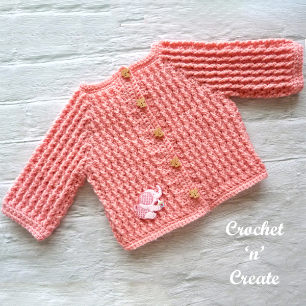 pink infant sweater