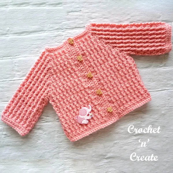 pink infant sweater