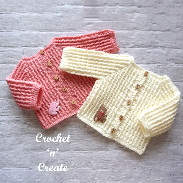 pink-cream infant sweater