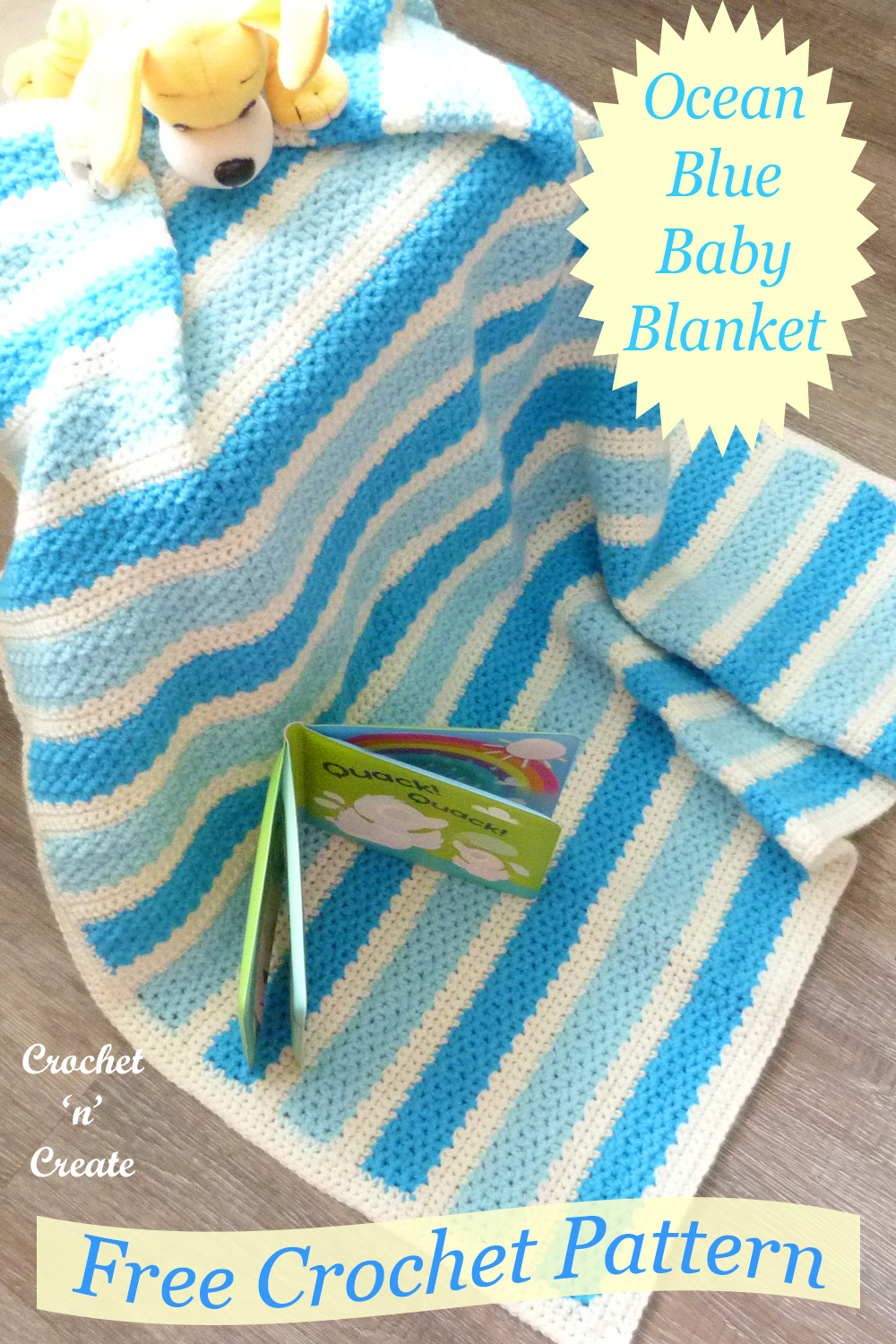 ocean blue baby blanket