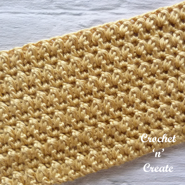 crochet post cluster stitch