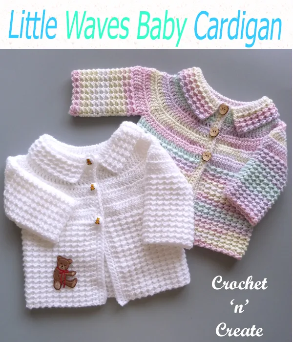 little waves baby cardigan