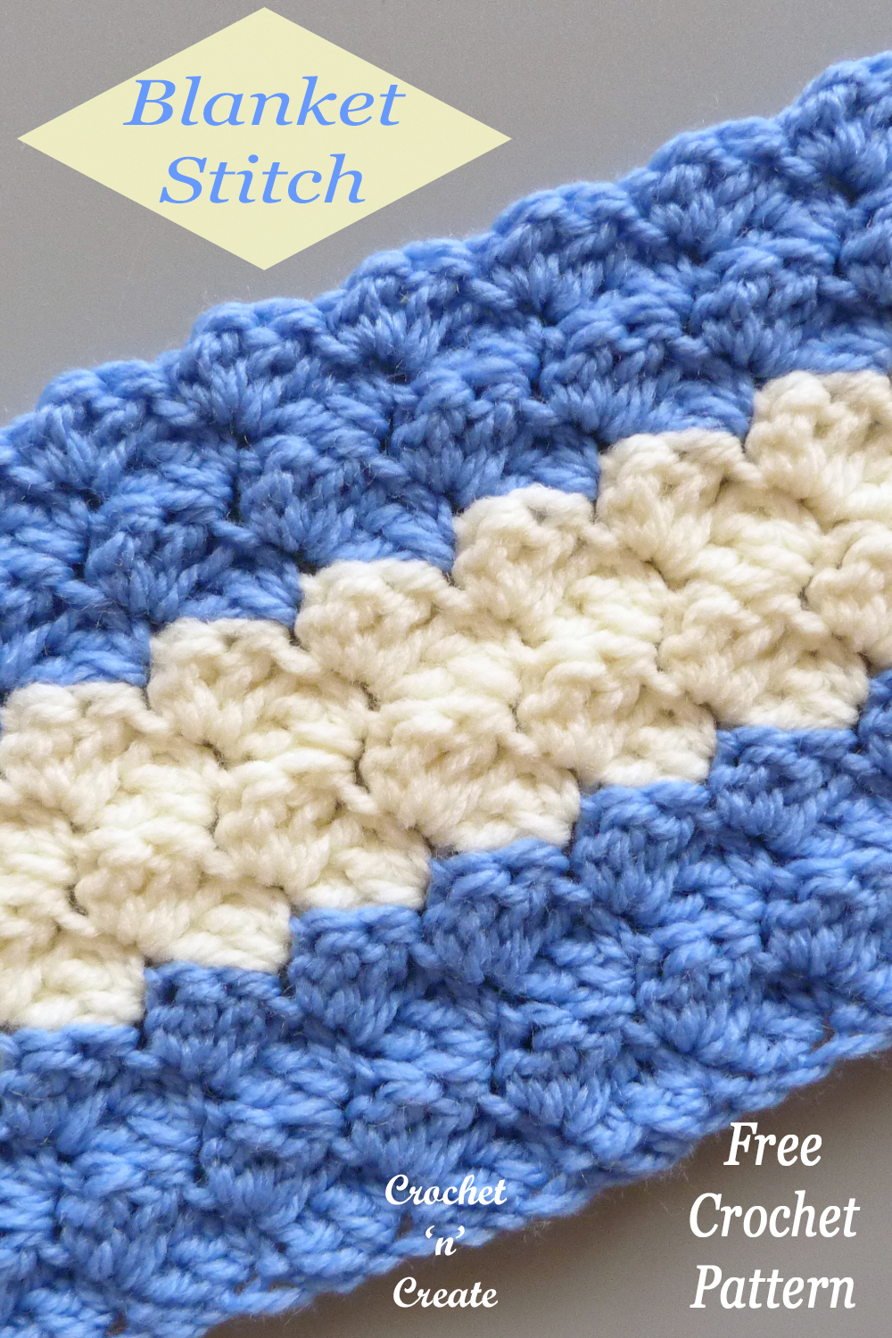 crochet blanket stitch tutorial