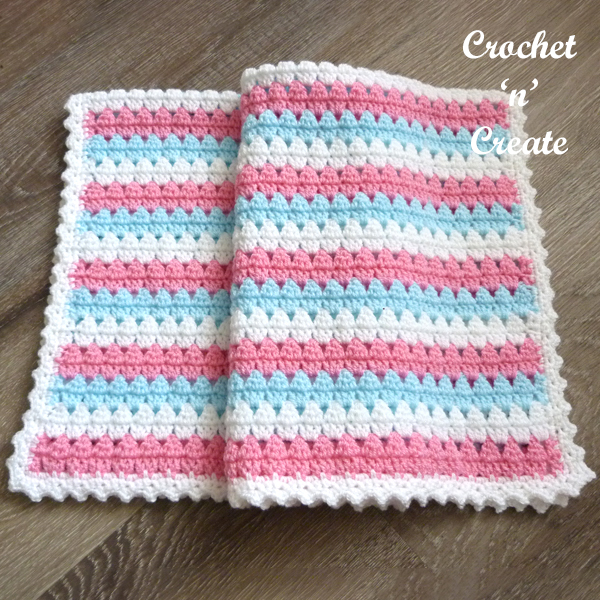 alternate stripes baby blanket