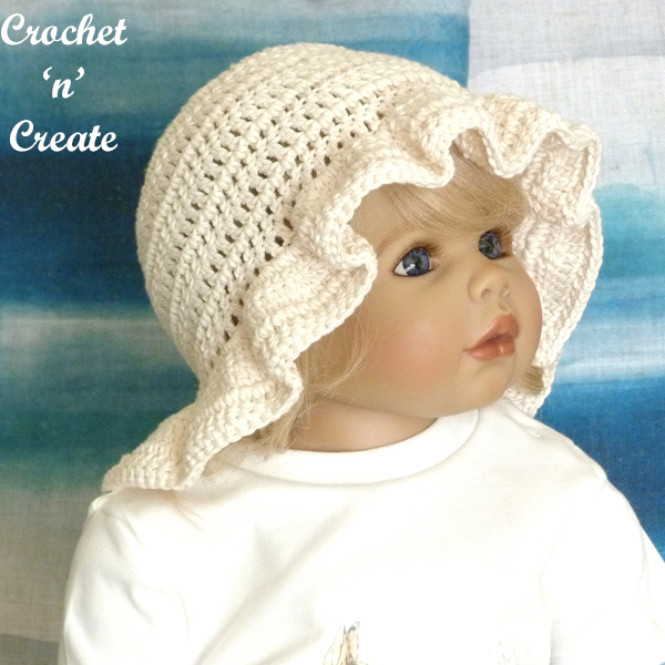 ecru infant hat