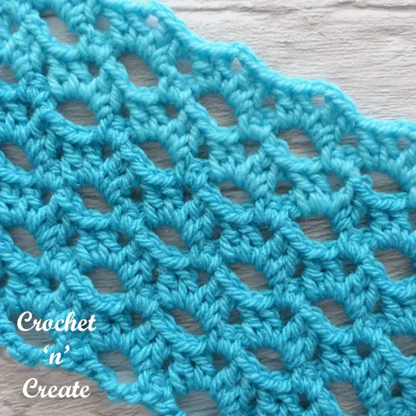 crochet lacy shells stitch